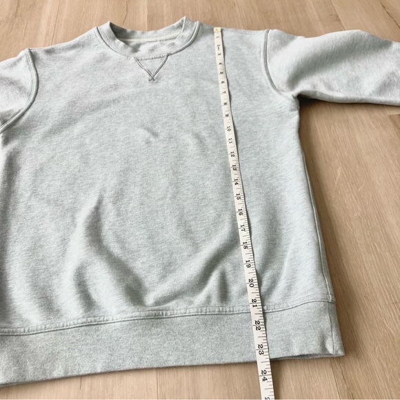 Lululemon All Yours Crew Neck Pullover Sweatshirt Heathered Island Mist size 2 - Picture 4 of 8